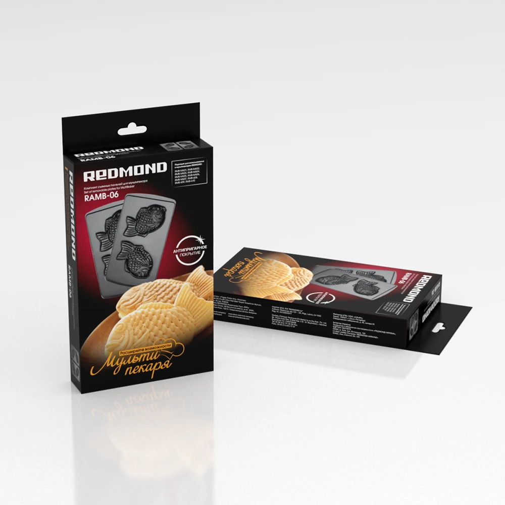 Панель для мультипекаря REDMOND (форма выпечки печенья рыбки) RAMB 06|redmond| |