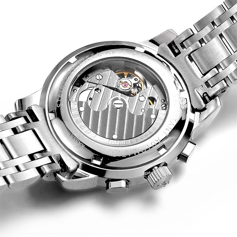 2016 kassaw мужчины наручные часы автоматические механические повседневная