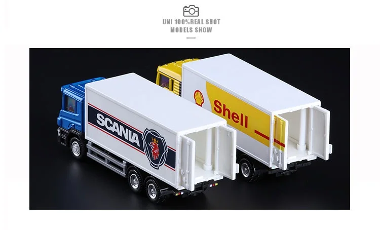 Точная имитация эксклюзивный Diecasts& Toy Vehicles RMZ городской автомобиль Стайлинг MAN контейнер грузовик 1: 64 модель грузовика из сплава потяните автомобиль