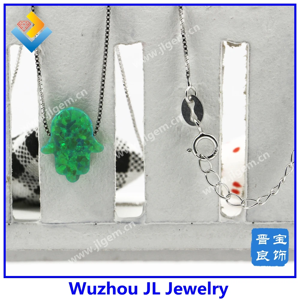 Ожерелье цепочка с синтетическим опалом диаметром 11*13 мм (1 шт.)|necklace metal|necklace