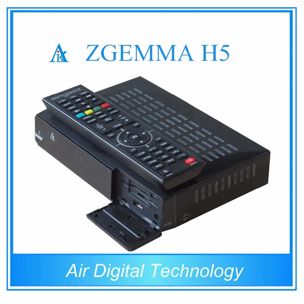 2 шт./партия ZGEMMA H5 оригинальный Enigma2 спутниковый ресивер Linux комбо dvb s2 t2/c