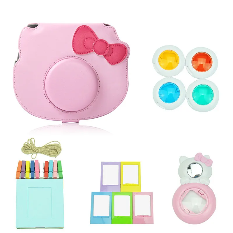 013 Fujifilm Instax hello kitty Аксессуары чехол для камеры сумка на плечо селфи объектив цветные фильтры фотоальбом фоторамки набор