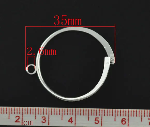 LASPERAL серебряный цвет Roud ушные клипсы подходят висячие серьги ювелирные изделия