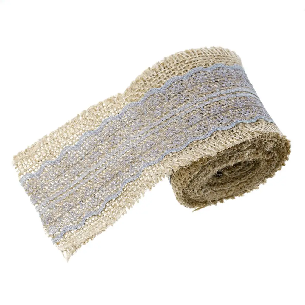 Натуральная джутовая винтажная Мешковина Hessian Ribbon деревенский свадебный пояс на