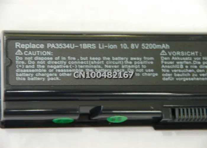 4400mAh лаптоп с Батарея PA3534U-1BRS PA3535U-1BAS для Toshiba Satellite A505 Pro L550 L450 L300 A200 A210 A350 L500 A300 A500