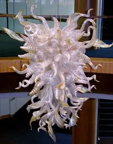

Modern Colorful LED Flower Art Deco Custom Made Hand Blown Murano Glass Style Chandelier Lamp