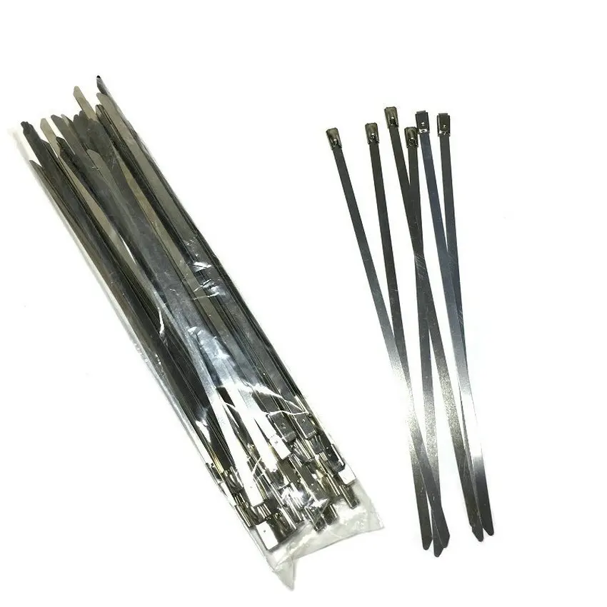 Металлическая кабельная стяжка из нержавеющей стали диаметром 5X300 мм 50 шт.|tie