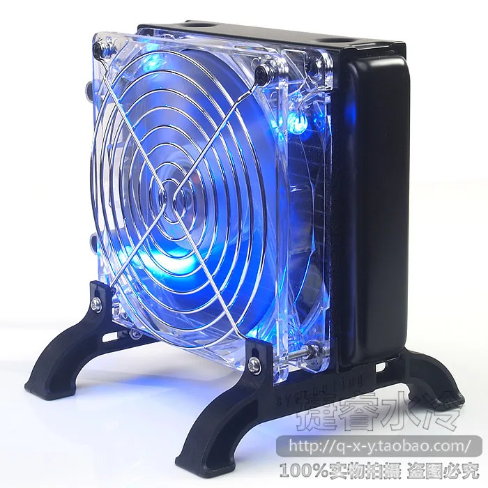 DIY ноутбук процессор GPU водяное жидкостное охлаждение кулер радиатор медный блок водяной насос+ резервуары для воды+ Ребра теплоотвод наборы для фанатов комплект системы