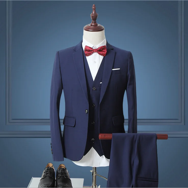 Уникальный дизайн искусственная кожа три кнопки золотые смокинги для шафера