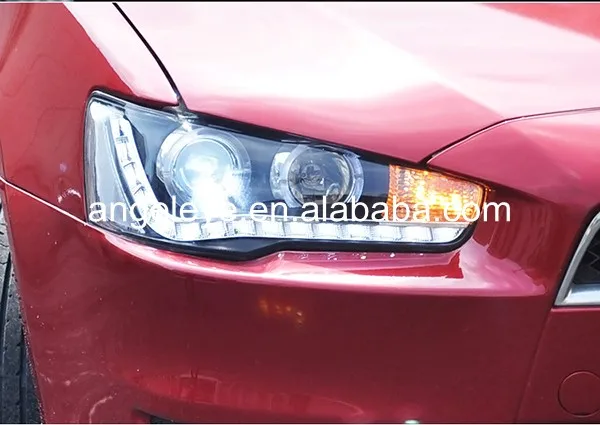 Для Mitsubishi Lancer Exceed 2008-2013 год LED Ангельские глазки головного света с линзы проектора