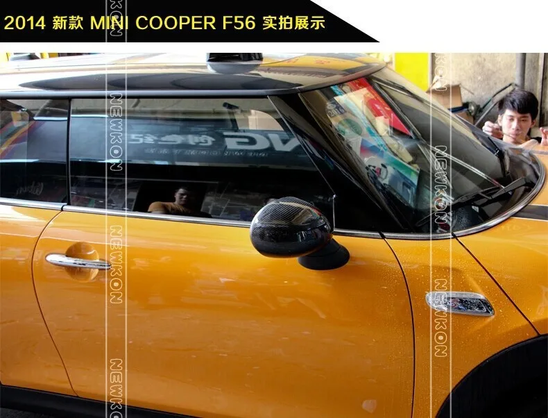 2 шт./лот крышки зеркала из углеродного волокна для mini cooper s f56 f55 авто запчасти