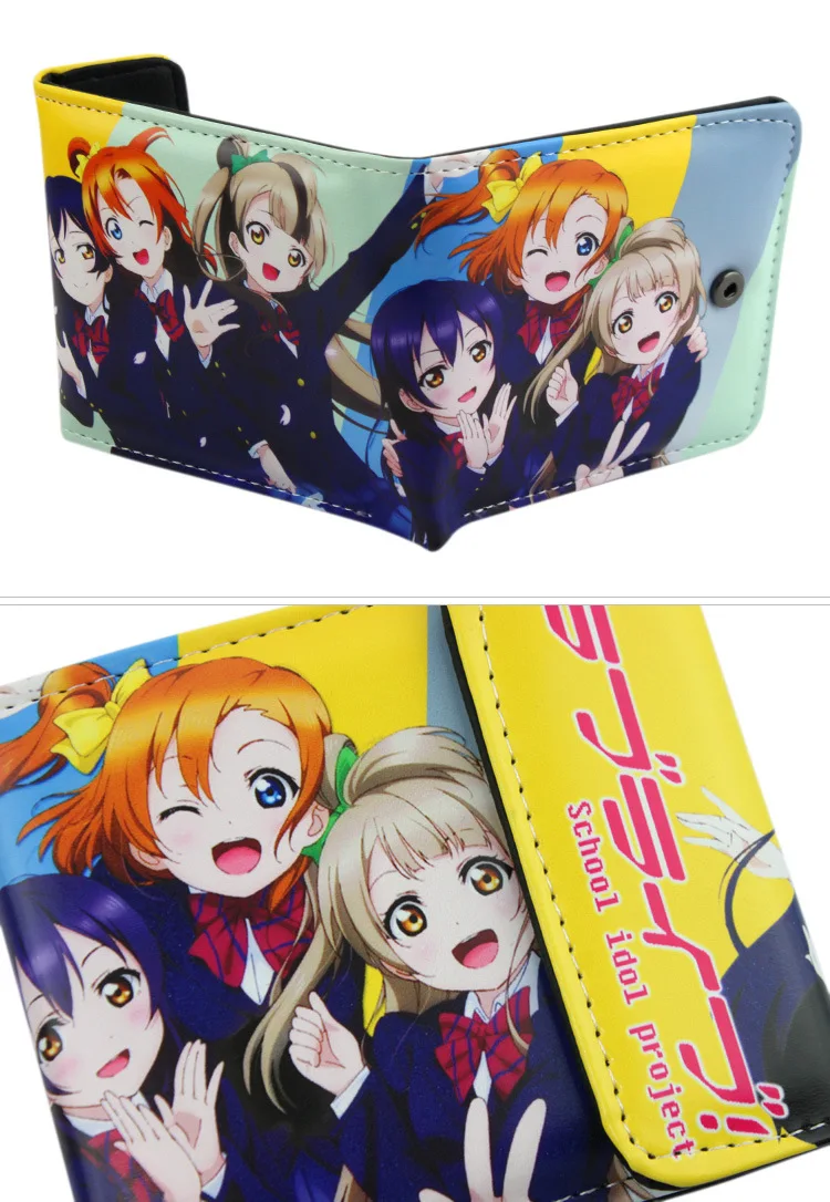 Аниме LoveLive PU короткий кошелек Kousaka Honoka Minami kotory Sonoda Umi Ayase Eli тип A|type dogs|type chrometypes of watch