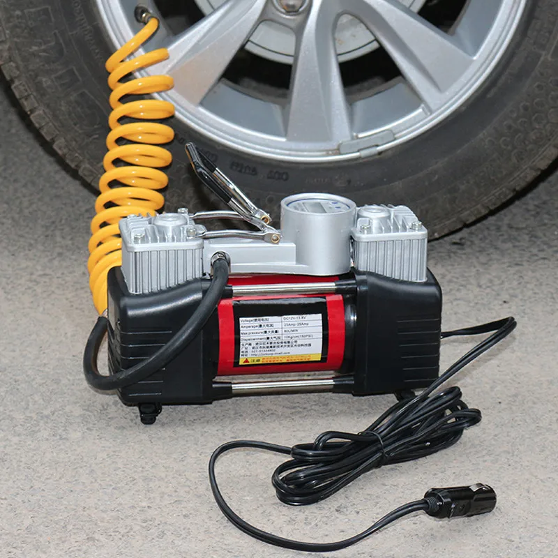 12V Цифровой walkie talkie автомобильное автоматический воздушный компрессор с предустановленных шин Давление и надуть автоматическая остановка Функция колеса автомобиля шин насоса