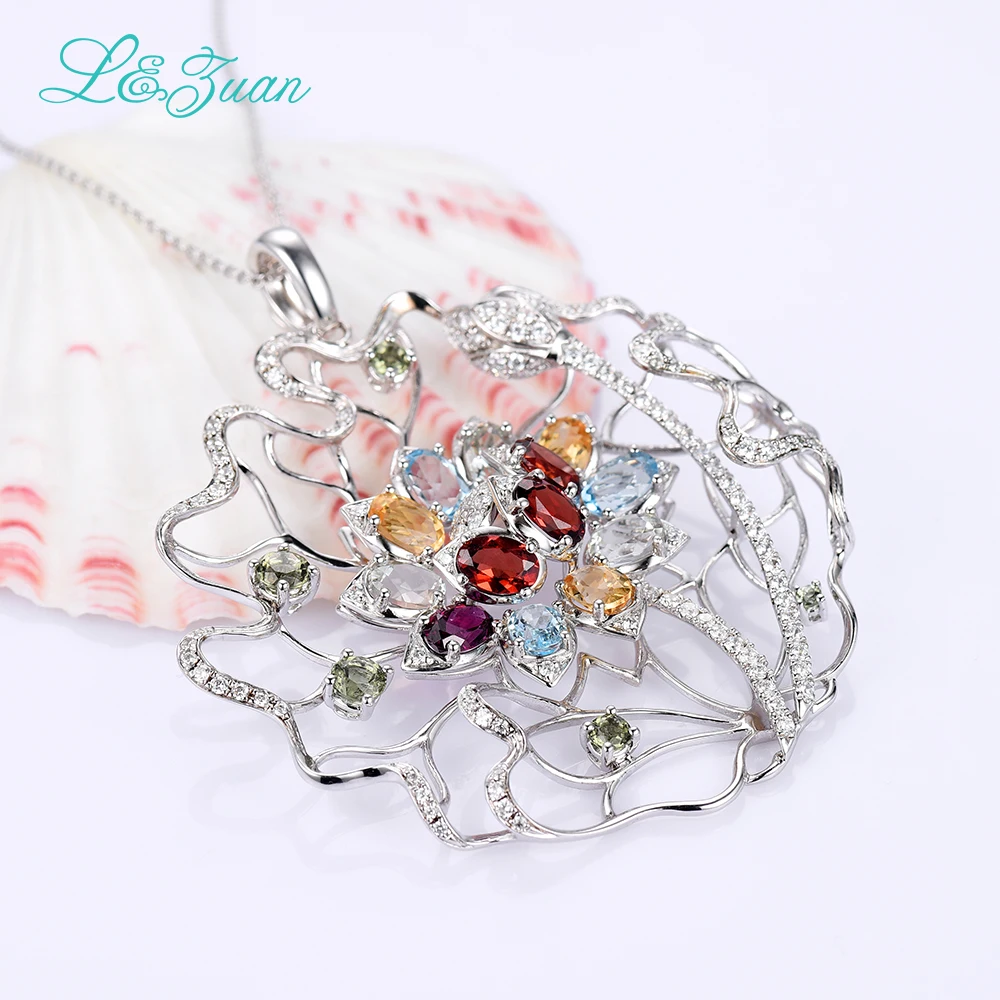 L & zuan романтичное ожерелье и подвеска из стерлингового серебра 925 пробы