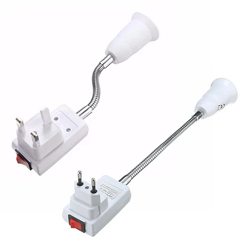 E27 LED Light Bulb Lamp Holder Flexible Extension Adapter Converter Switch Socket | Освещение