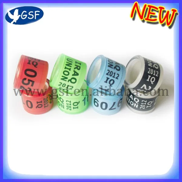 Высокое качество Пластиковые голубь птица ножка кольцо тег с индивидуальным