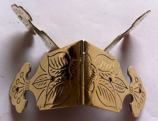 

10PCS 46*22MM Gold Corner Bracket Book Decoration Piece
