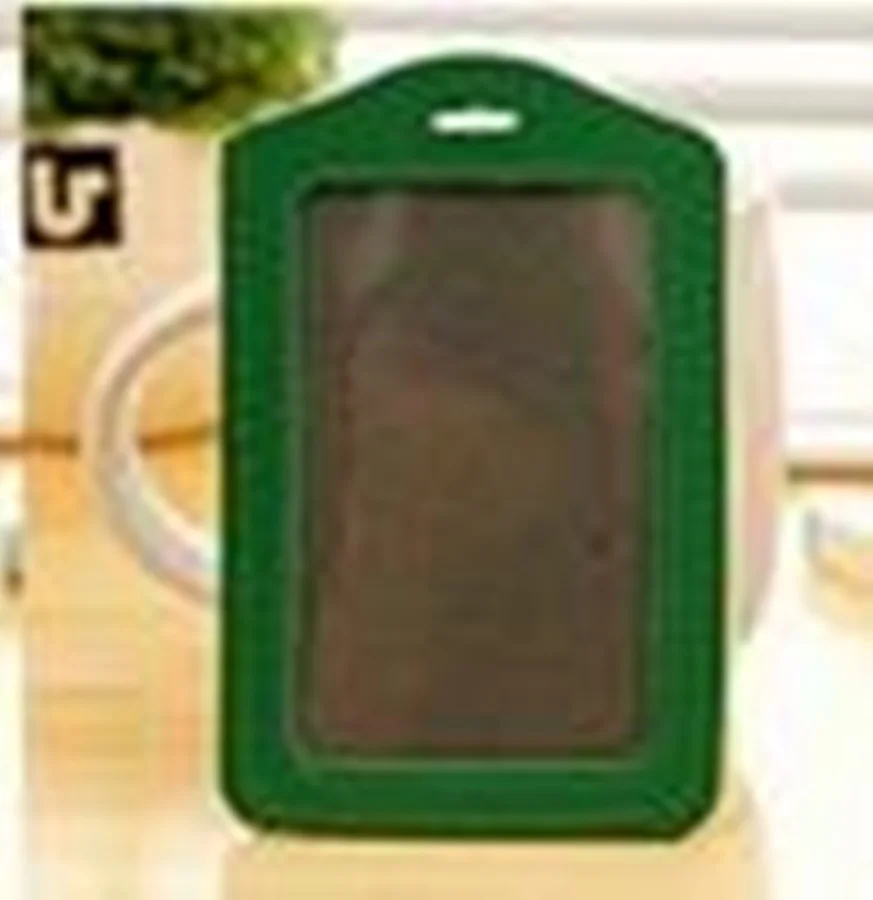 Именные карточки для бейджиков визитница PU porte carte чехол с нейлоновой nack компании офисная поставка 13 цветов ACH202A - Цвет: GREEN
