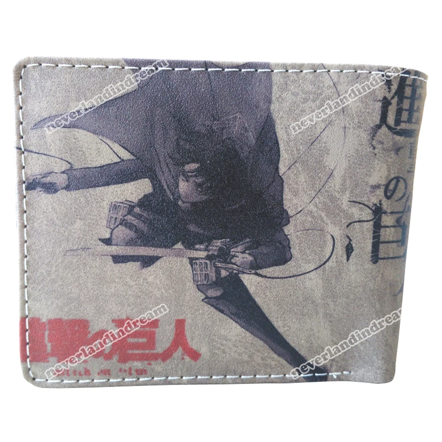 Кошелек из матовой искусственной кожи W аниме атака на Титанов|leather purse|pu leather