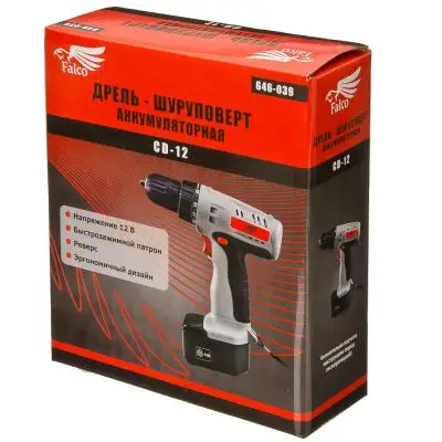 Дрель-шуруповерт аккумуляторный &quotFALCO&quot CD-12 | Инструменты