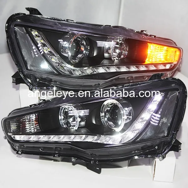 Для Mitsubishi Lancer Exceed 2008-2013 год LED Ангельские глазки головного света с линзы проектора