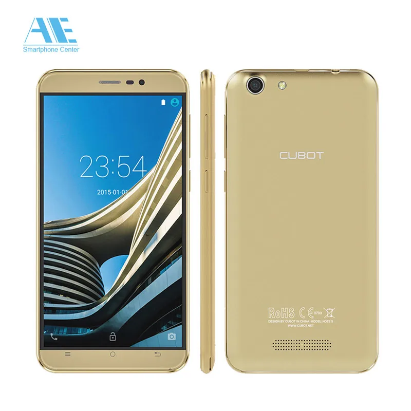 Cubot Note S мобильный телефон MTK6580 четырехъядерный 4150mAh 3g WCDMA 5 дюймов HD экран смартфон