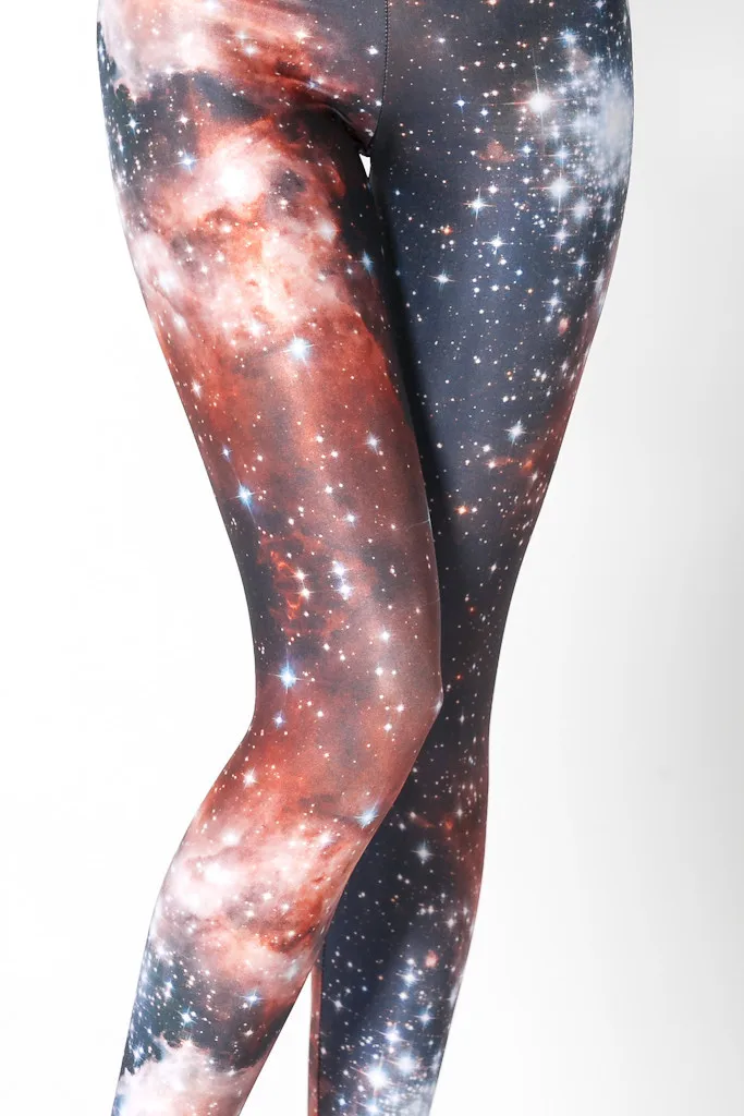 Лидер продаж! для женщин black milk мода девушки Скай Неон galaxy 3D леггинсы для фитнеса с disco узкие брюки