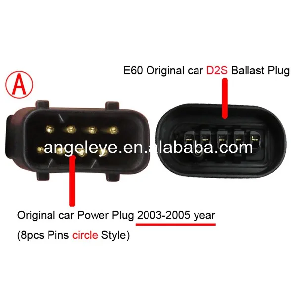 2003-2005 год для E60 523i 525i 530i CCFL фары ангельские глазки головного света BMW оригинальный