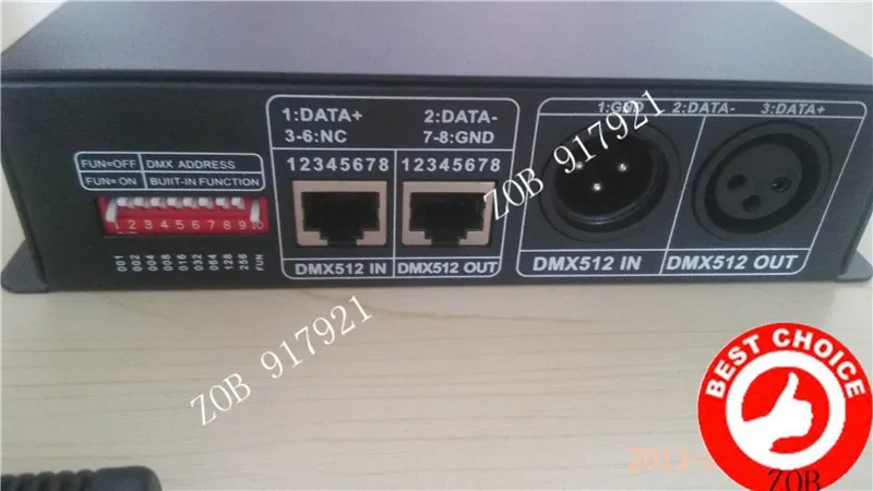 DMX 512 декодер DMX512 LED RGB контроллер, DC12-24V 4A 4 Каналы для rgb потолочный светильник, светодиодные полосы света, розничная