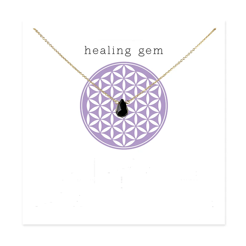 Ожерелье из оникса ожерелье с подвеской золотого цвета для ключицы женщин