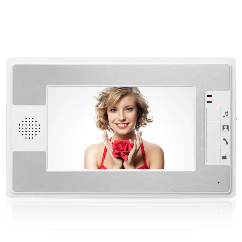 Smarthome 7 дюймов TFT цветной экран видео дверной звонок Домофон комплект 1-камера
