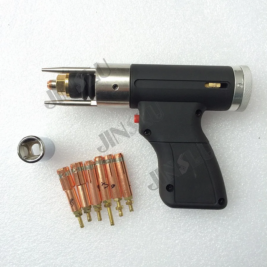 Capacitor Discharge CD Stud Welding Gun Welding Torch M3 to M10 for Stud Welding Free 6pcs Collet