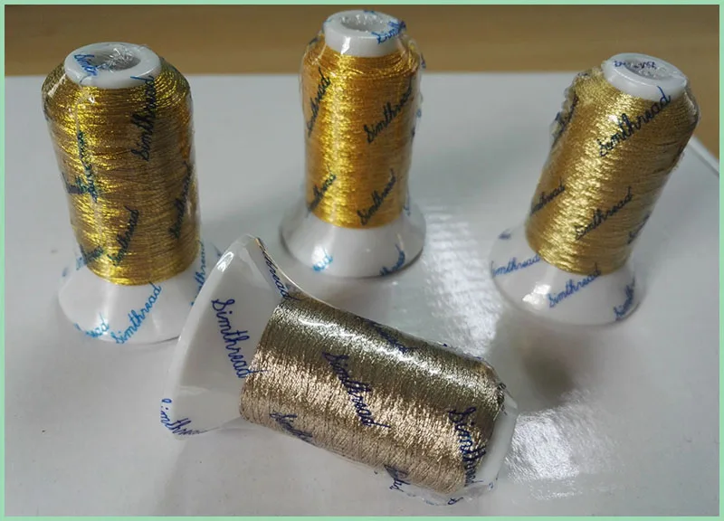 Бесплатная доставка Горячая продажа металлизированная нить для вышивки 4