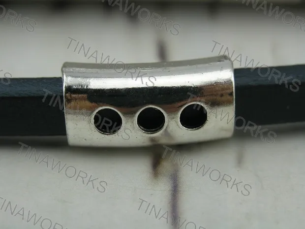 20 шт антикварно-серебряная фурнитура для солодки Кожа 10.5mmx6.3mm- PAT106AS