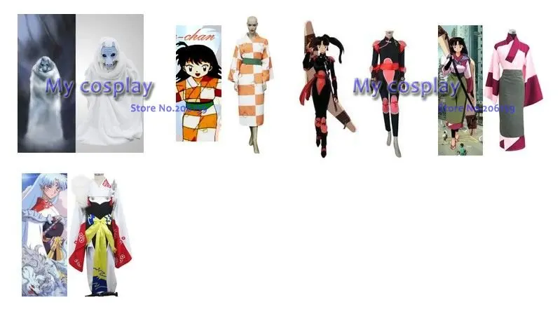 Для мужчин InuYasha Naraku Бабуин узор Косплей накидка одежда Для мужчин Хэллоуин Вечерние Дешевые костюм