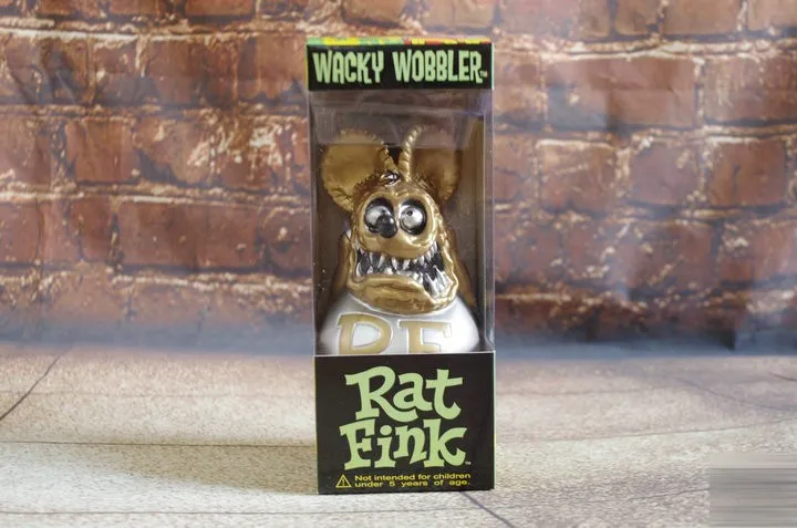Мода Америка классический мультфильм изображения сказок Rat Fink встряхиватель " куклы с большой головой игрушки новые в коробке