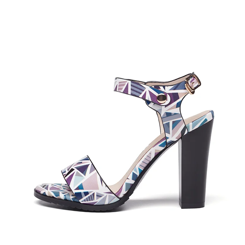 Босоножки женские из натуральной кожи на квадратном каблуке|square heel|woman leather heelsshoes