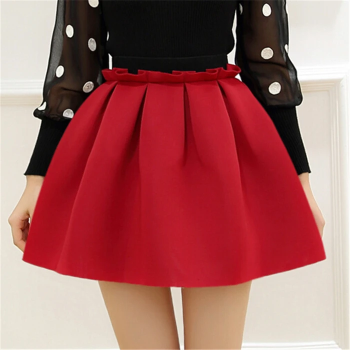 Космическая хлопковая плиссированная маятниковая модная винтажная Женская юбка