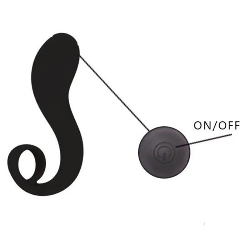 Силиконовый водонепроницаемый анальный вибратор для точки G простаты пуля секс