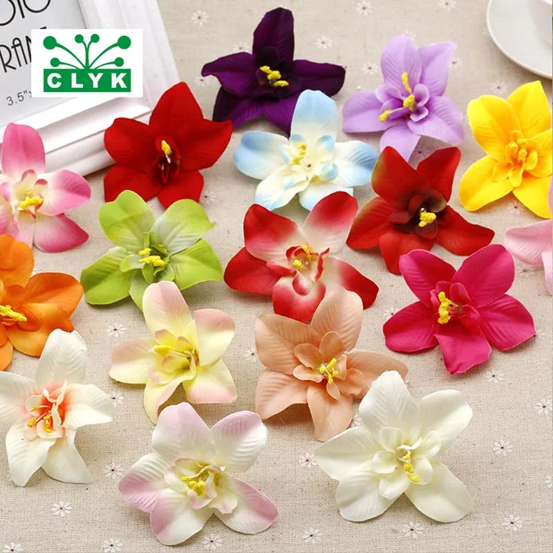 3 шт./пакет 6 см фиолетовые цветы DIY аксессуары для украшения дома свадебные ткани