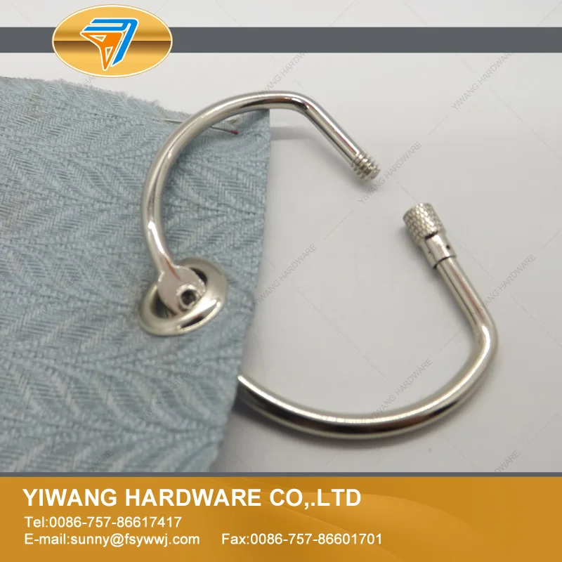 

Wholesale 10pcs nickel screw lock binder ring Hinged Rings Keychain Album Scrapbook Craft Photo Album Scrapbook Split D ring