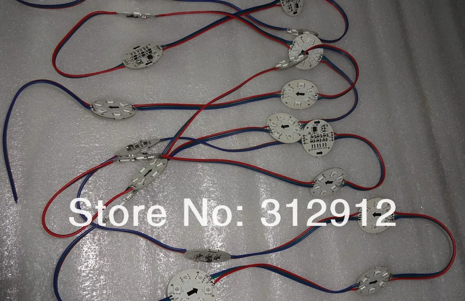 20pcs 38 мм Диаметр WS2811 пиксельный модуль, не-водопро; 1,44 Вт; вход DC12V