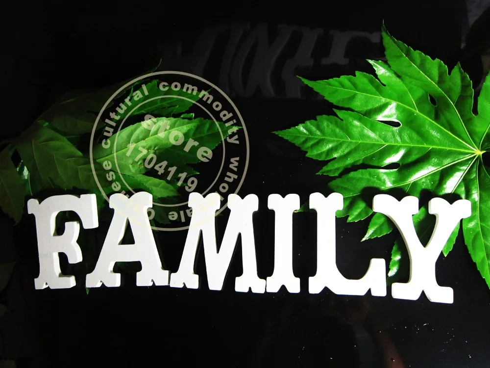 Белые буквы 12 см искусственные деревянные Алфавит A-Z Свадьба День рождения