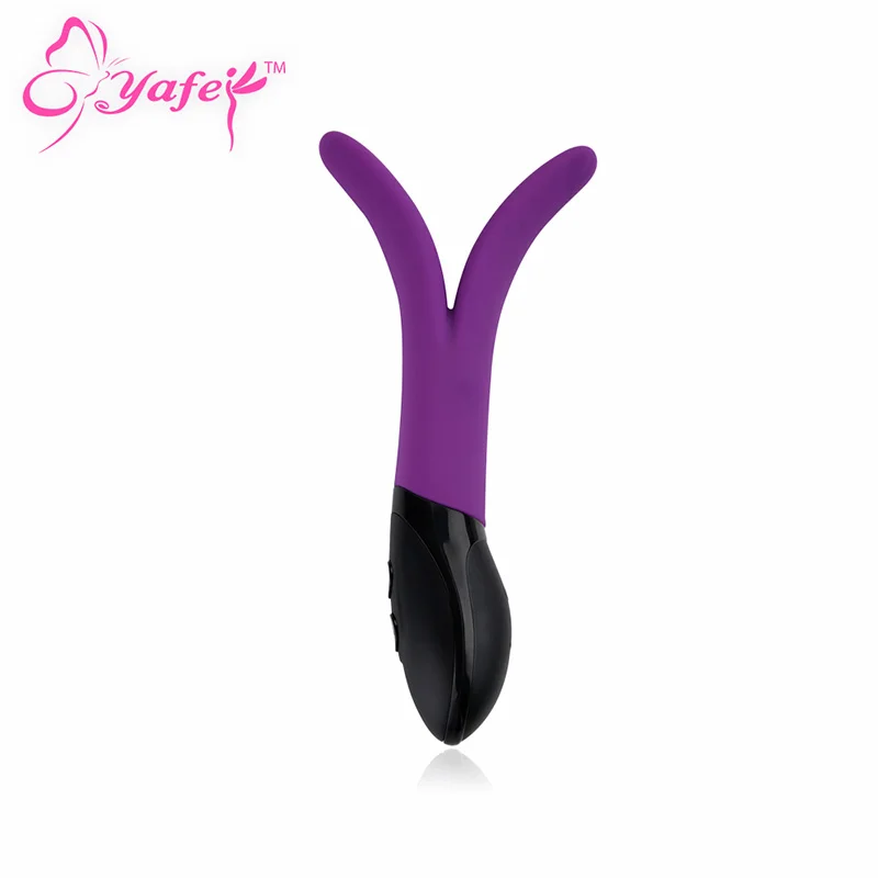 YAFEI Мощный двойной вибратор для женщин точки G вагины клитора Анальный кролик