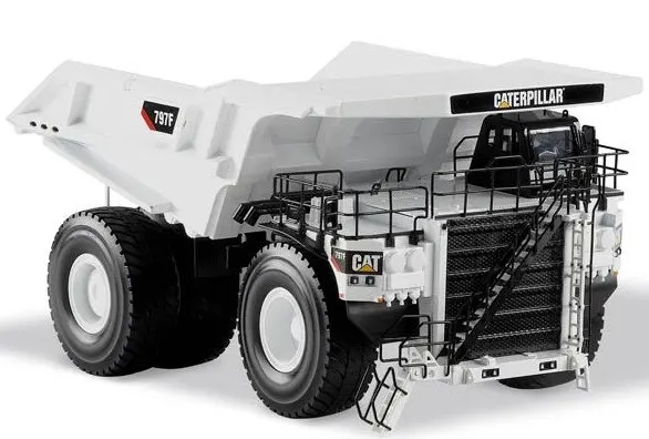 N-55243 1:50 CAT 797F горный грузовик белого цвета