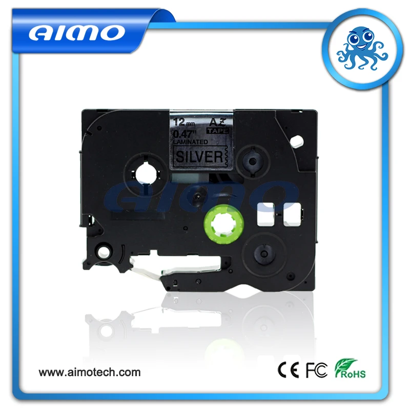 Новое поступление 5 шт. этикеток Maneger для принтера Brother Black on Sillver 12 мм TZe931 TZe 931|brother