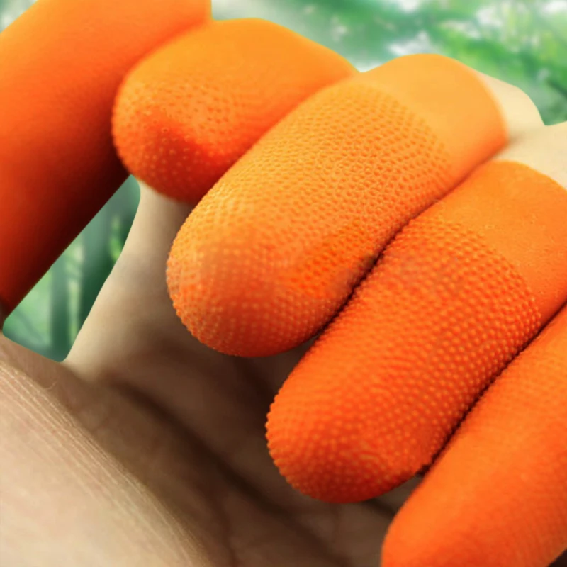 100 шт. водонепроницаемые Нескользящие наборы для пальцев из резного нефрита