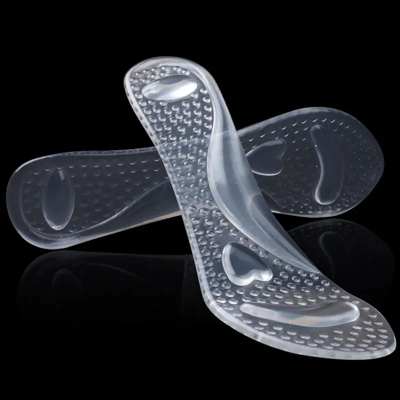 1 Пара 3/4 прозрачный Силиконовый Гель Ортопедические для плоскостопие