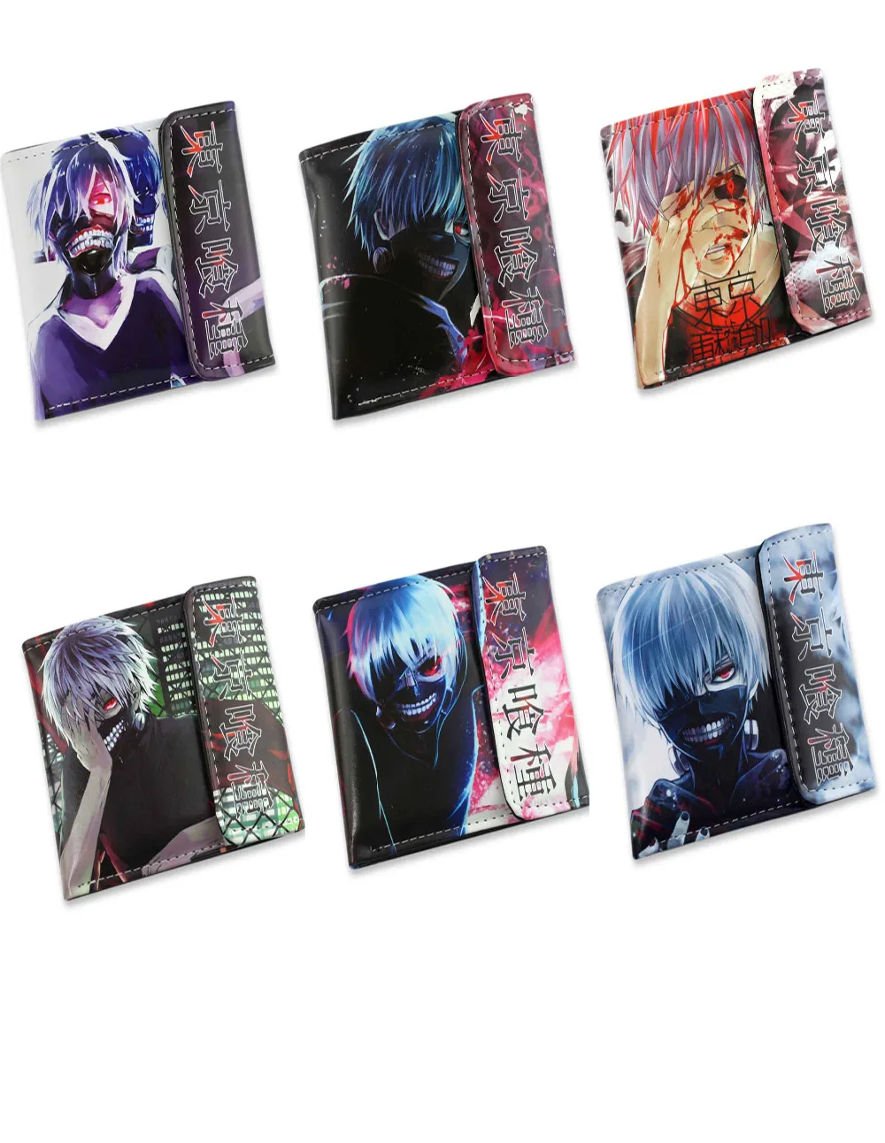 Короткий кошелек из искусственной кожи с Аниме Tokyo Ghoul Kaneki Ken Kirishima Touka Ayato | Багаж и