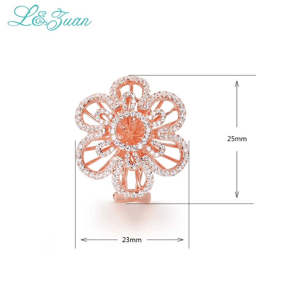 Женское ювелирное изделие из серебра 100% пробы с покрытием розового золота 925